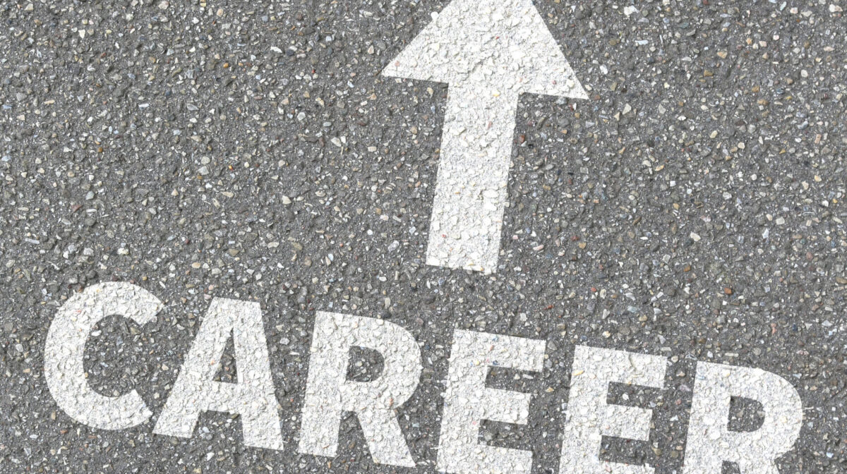 Career opportunities goals success and development business concept education