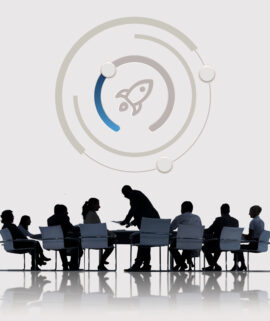 Start Up Business Rocket Ship Graphic Concept