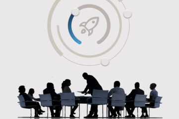 Start Up Business Rocket Ship Graphic Concept